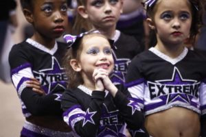 excited cheerleaders